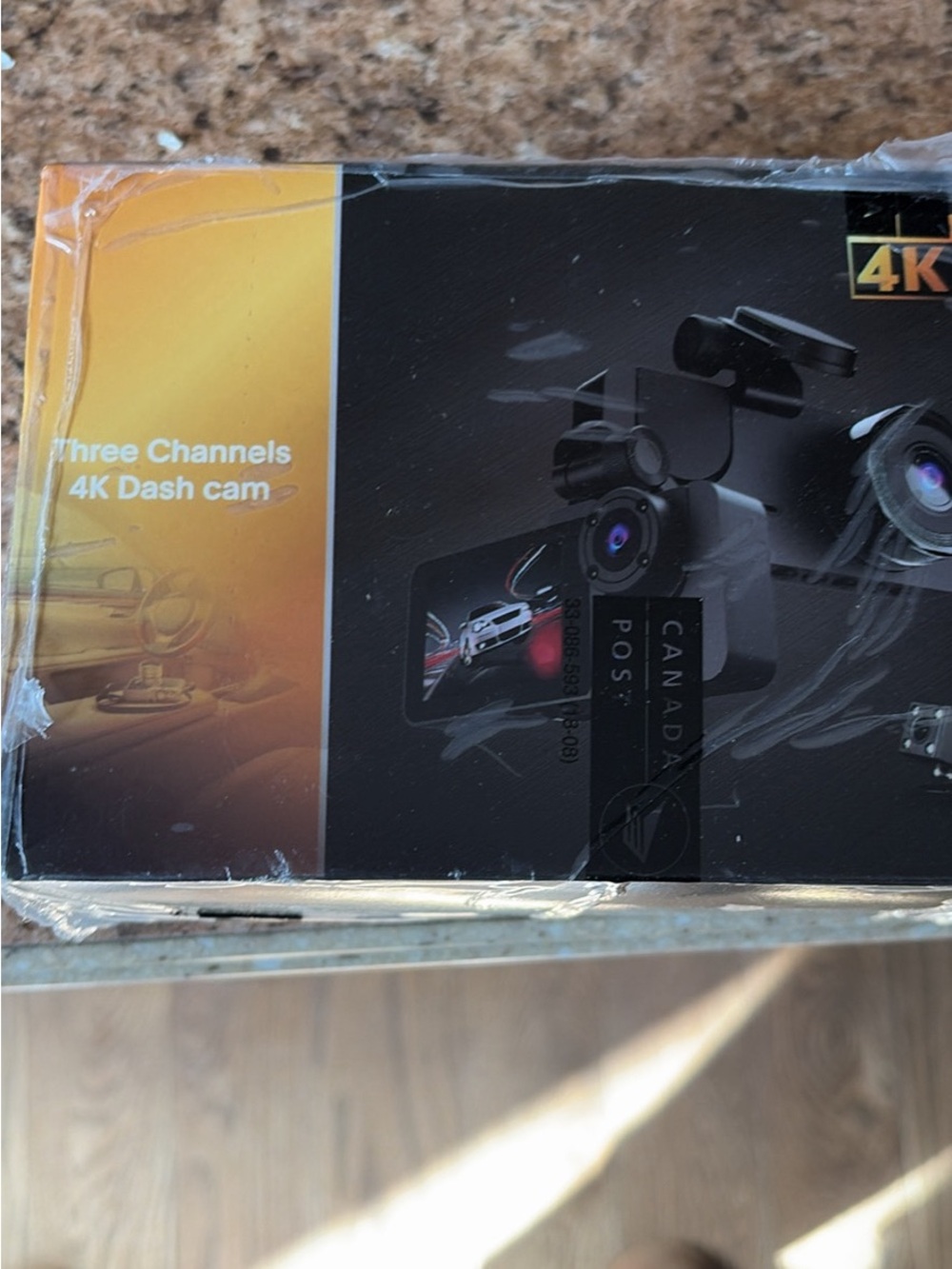 4K Three-Channel Dash Cam - Black